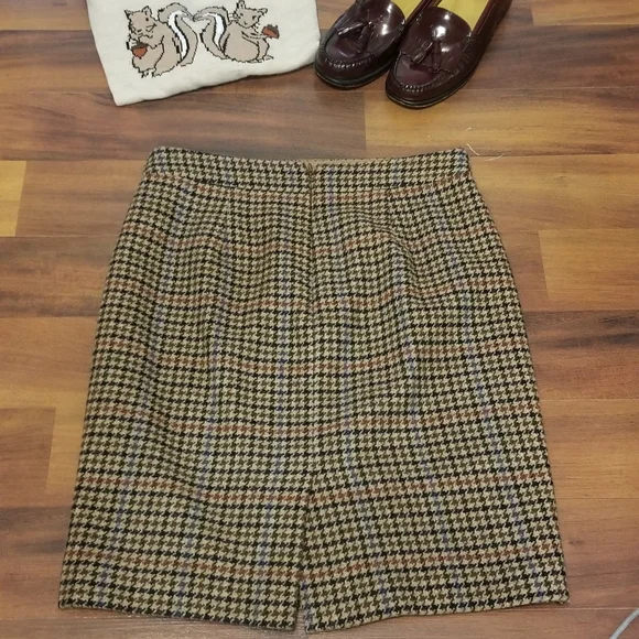 J.Crew Tweed pencil skirt size 0 EUC - Picture 2 of 8